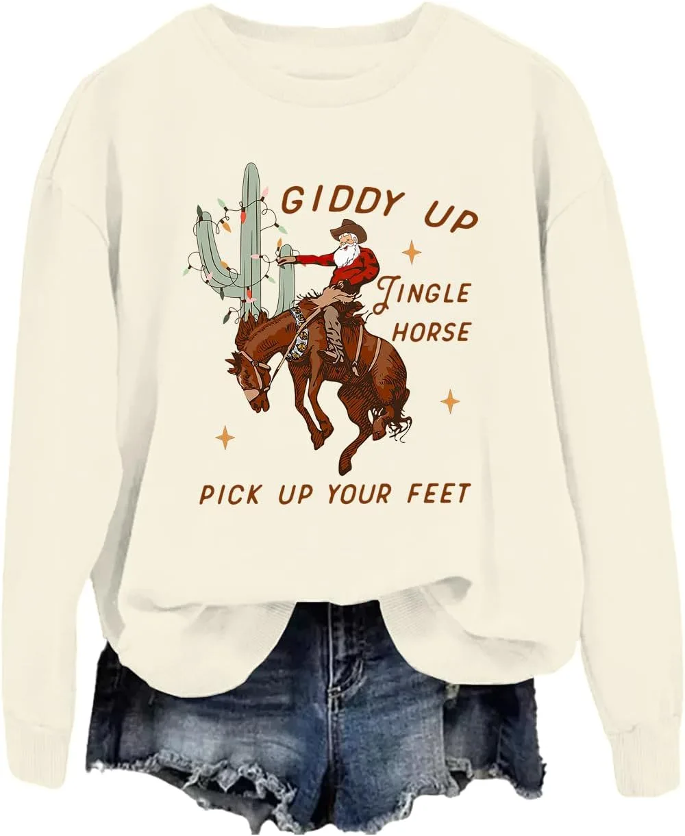 

Ретро худи с лошадью Howdy Country Christmas JWVEL