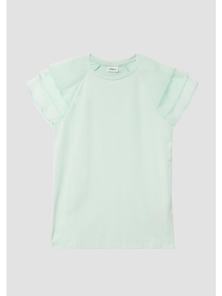 

s.Oliver Футболка цвета 7170_светло-бирюзовый, Зеленый, s.Oliver Футболка цвета 7170_светло-бирюзовый