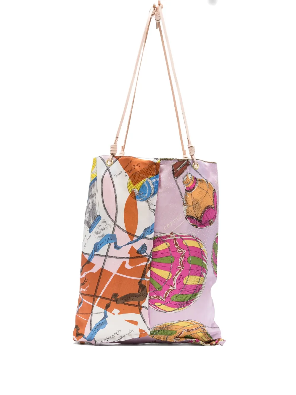 

Сумка-тоут с графическим принтом MANIPURI, розовый