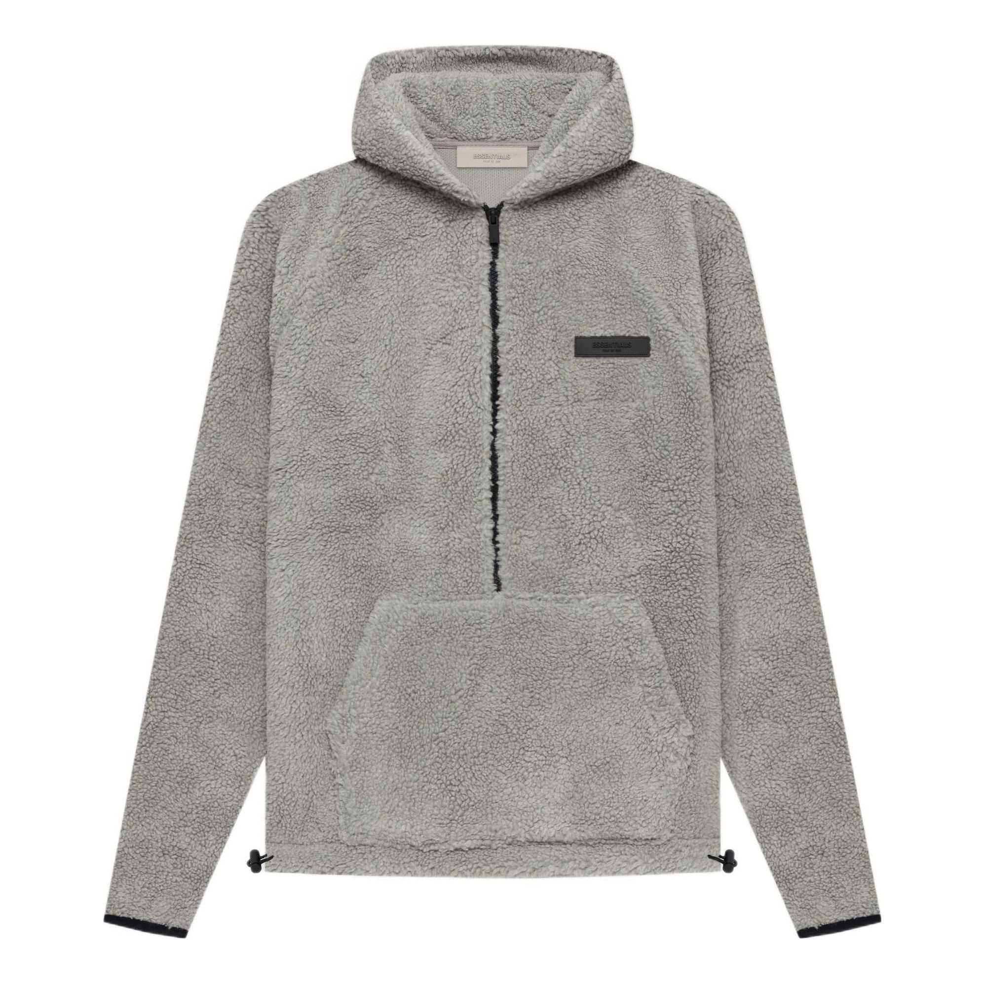 

Худи Fear of God Essentials SS22 Mens Polar Fleece Half Zip Hoodle 'Dark Oatmeal'