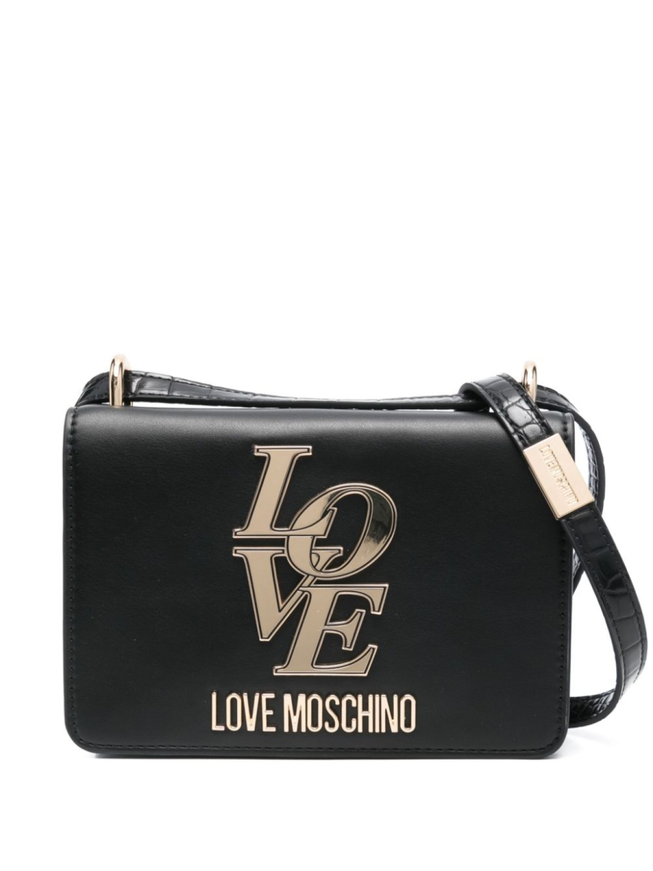 

Love Moschino сумка через плечо с логотипом, черный