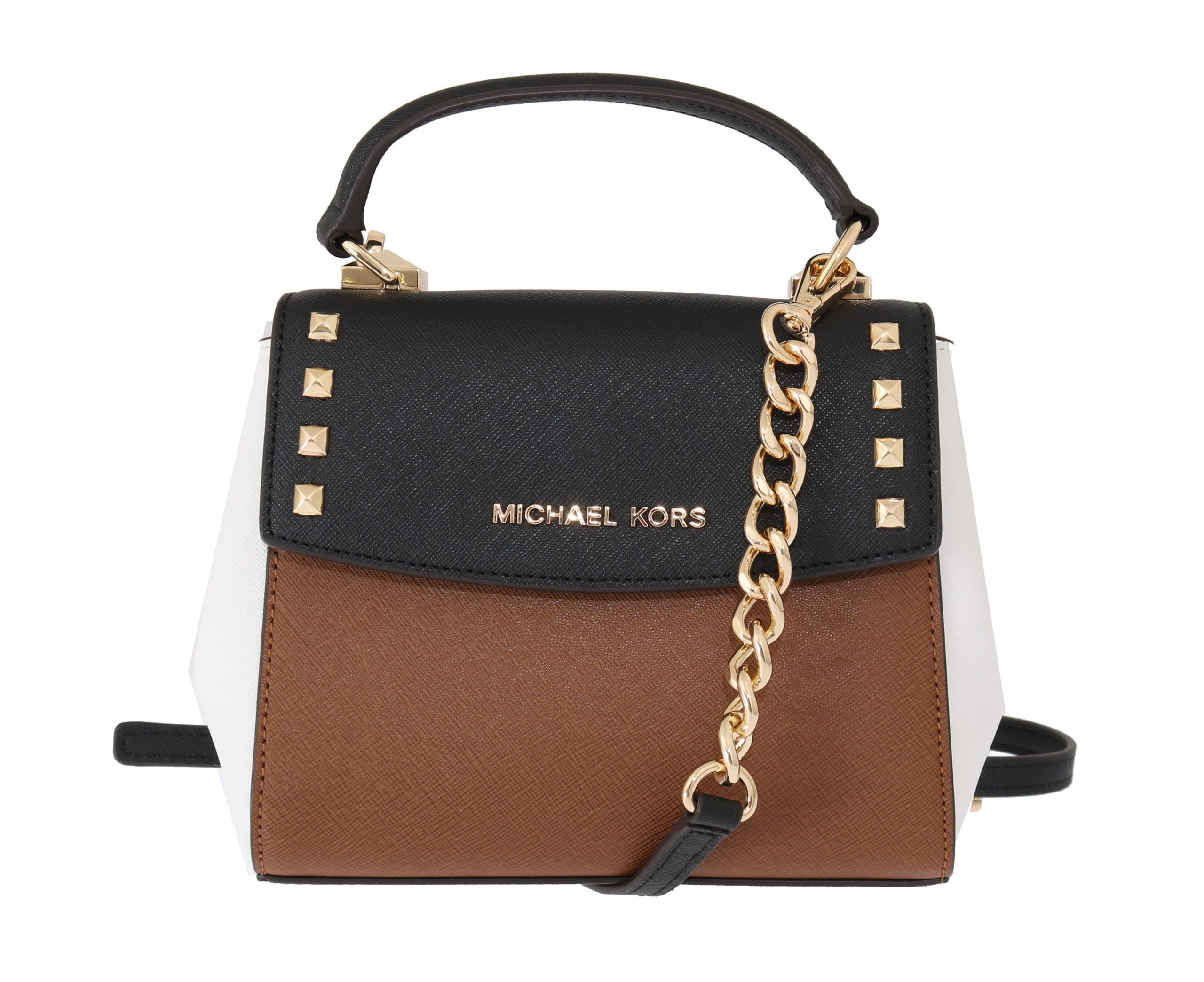 

Шикарная кожаная сумка через плечо Karla Michael Kors, коричневый