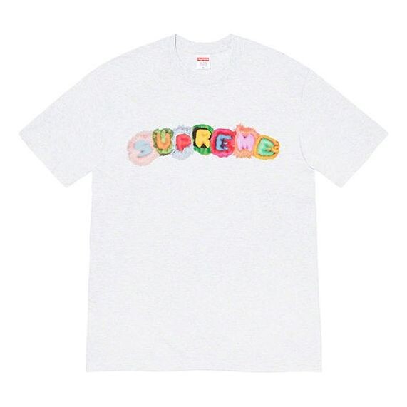 

Футболка week 7 pillows tee logo short sleeve gray Supreme, серый