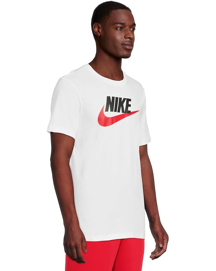 Футболка Nike Sportswear Icon Futura Tee, цвет White/Black/University Red — фото 2