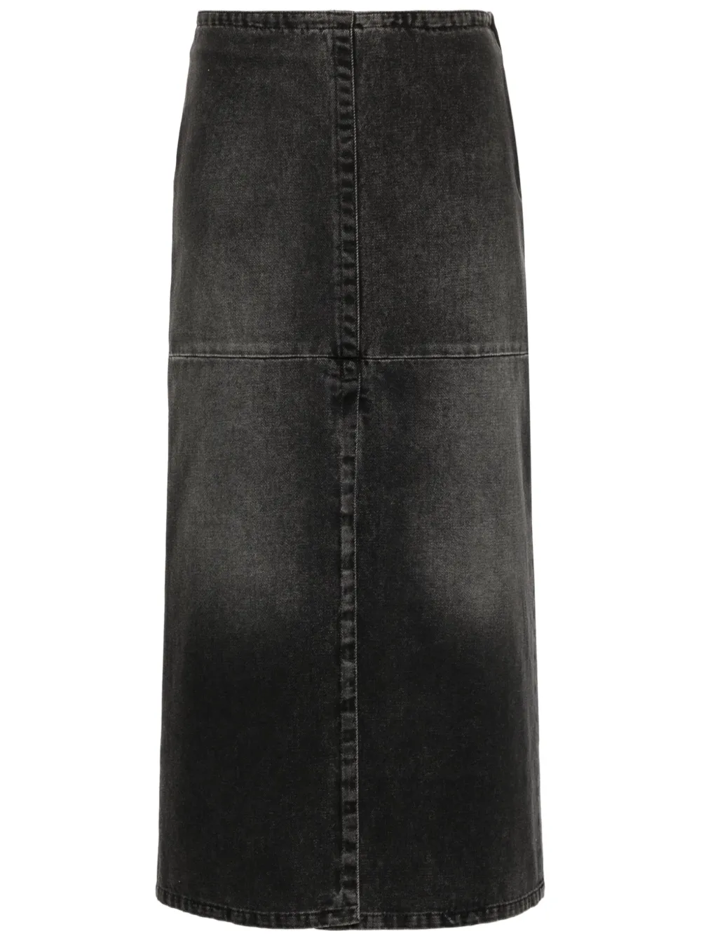 

Джинсовая юбка миди MM6 Maison Margiela, серый