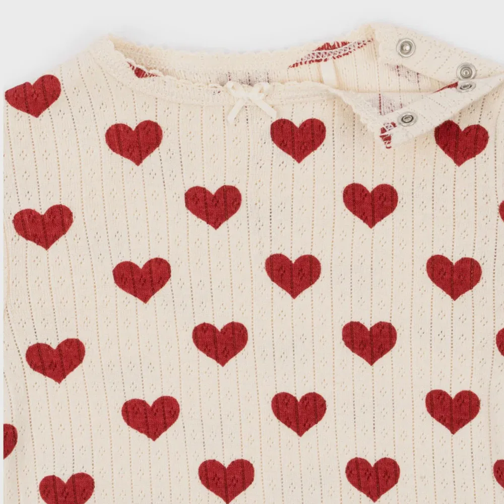 Детский мини-боди из органического хлопка Amour Rouge от Konges Sloejd — фото 3