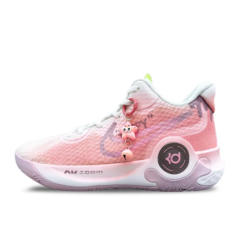 

Кроссовки Nike KD Trey 5 IX Vintage Basketball Shoes Unisex Mid-top White, розовый