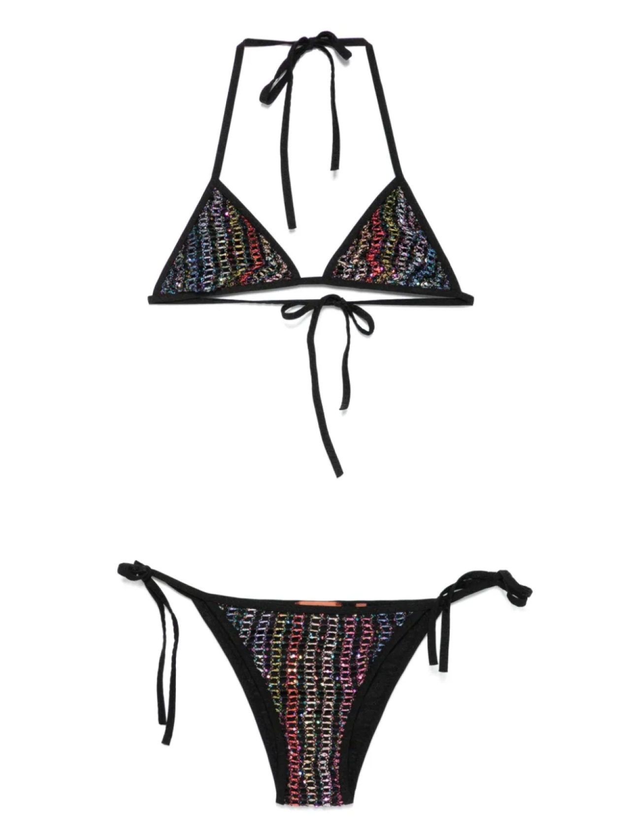 

Бикини, украшенное пайетками Missoni, черный