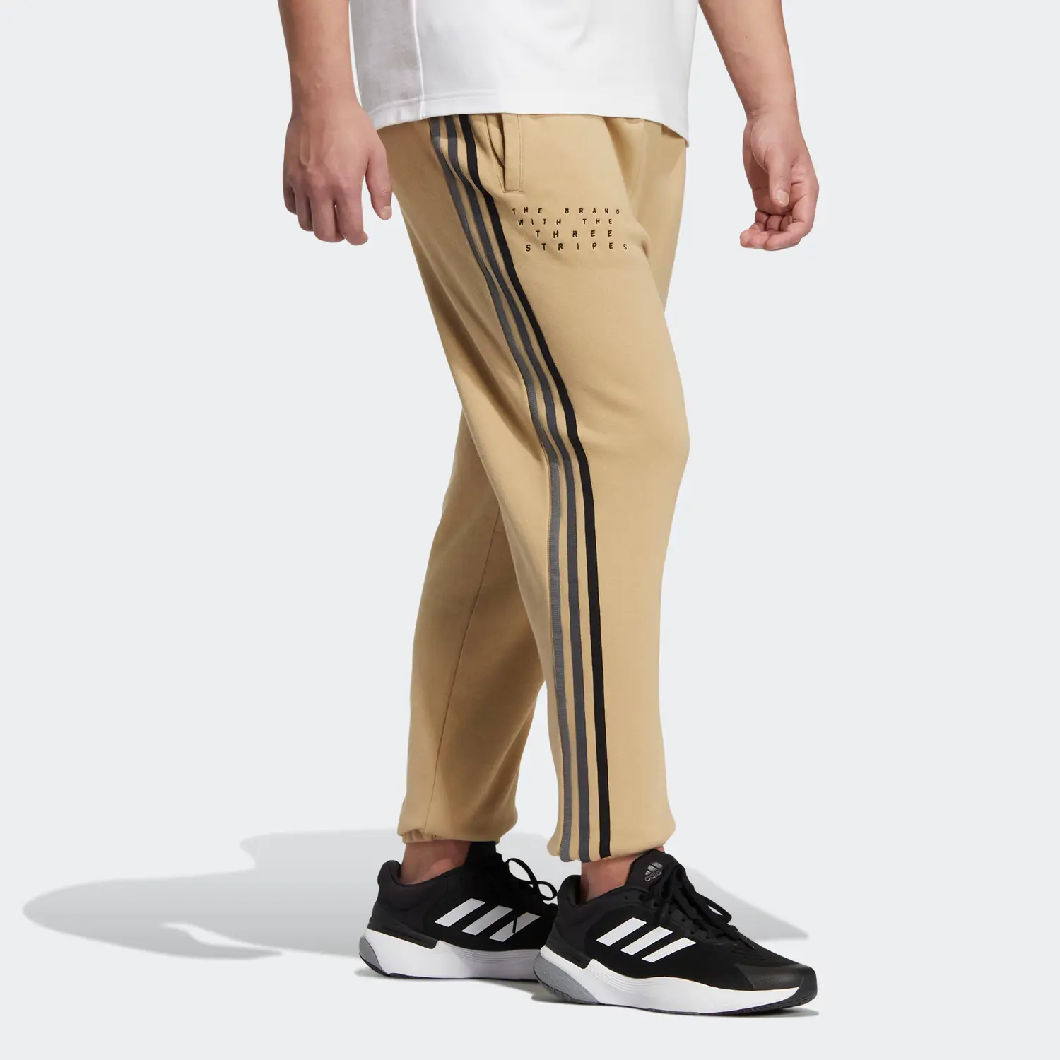 Повседневные брюки мужские хаки Adidas — фото 4