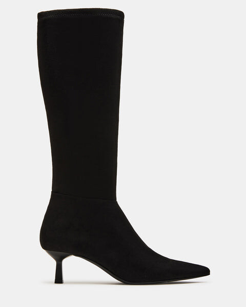 Сапоги женские Steve Madden Astoria высокие на тонком каблуке, черный