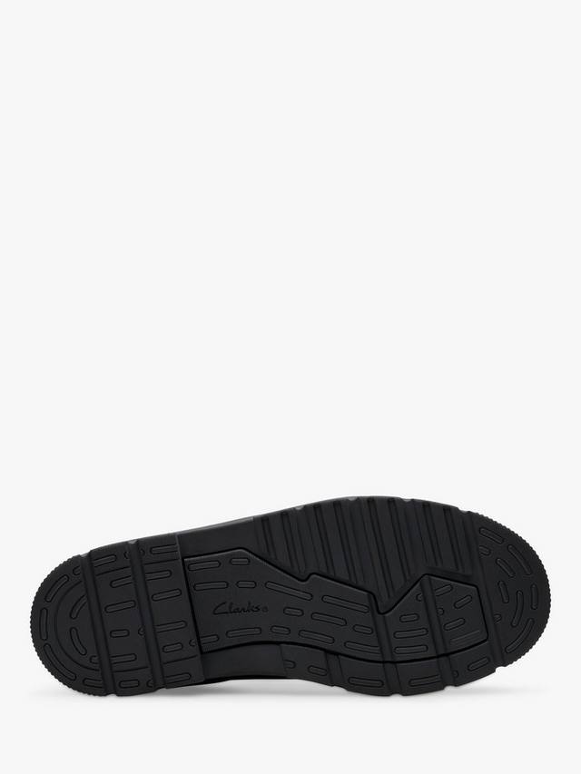 Школьные дерби Clarks Lorcam Edge из кожи, черные — фото 3