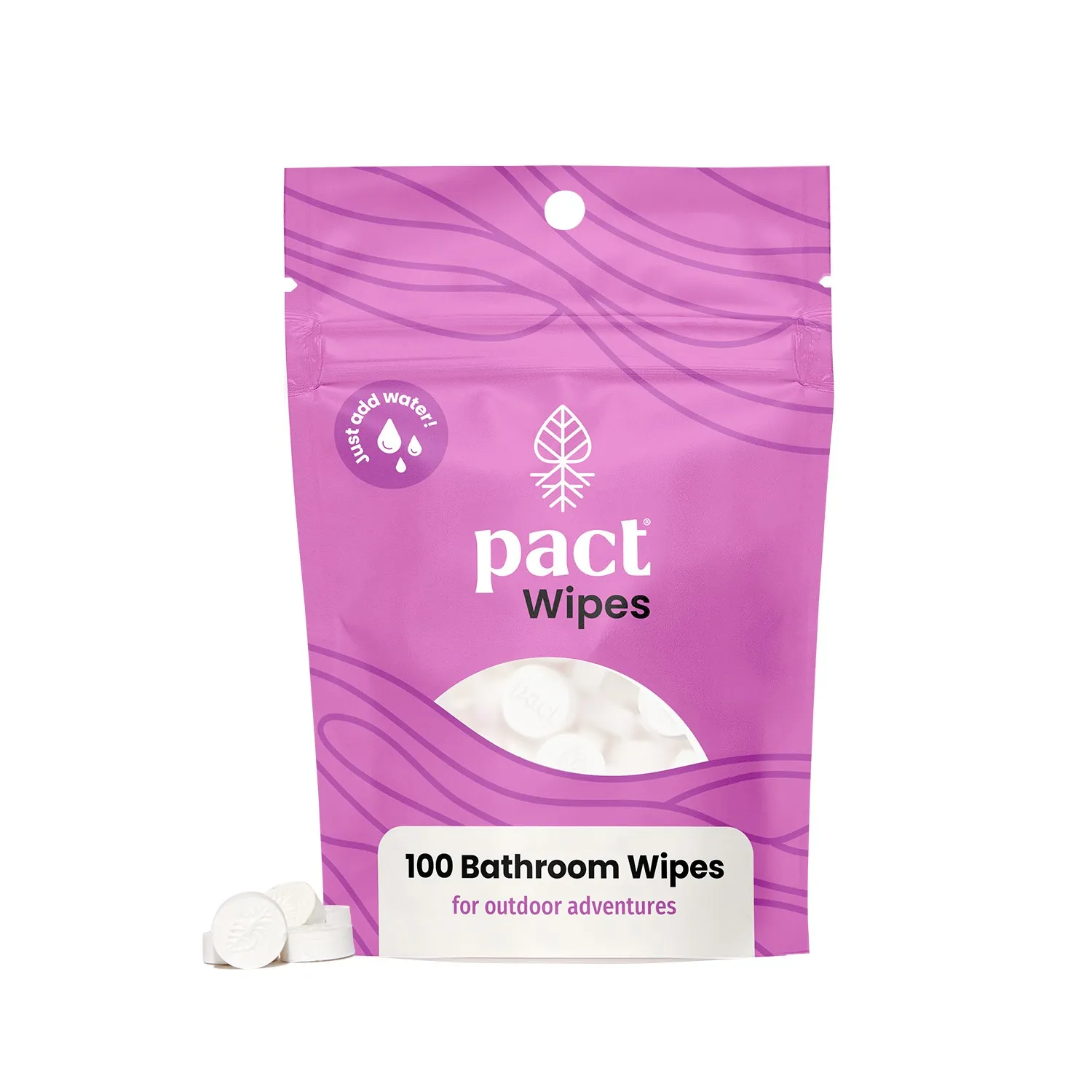 

Влажные салфетки для ванной комнаты упаковка 100 штук PACT Outdoors, None