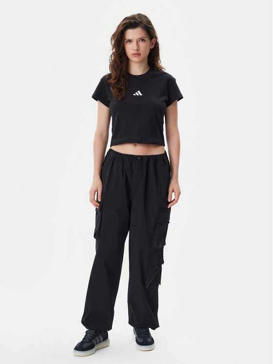Облегающая футболка Future Icons Small Logo Baby JE4000 Adidas, черный — фото 2