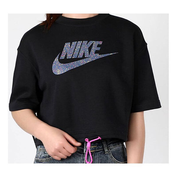 

Футболка спортивная одежда значок класс логотип печать Nike, черный