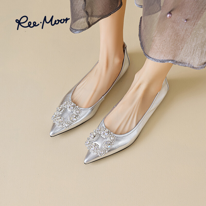 Туфли женские повседневные Women's Casual Shoes Women's Reemoor, серебряный — фото 4