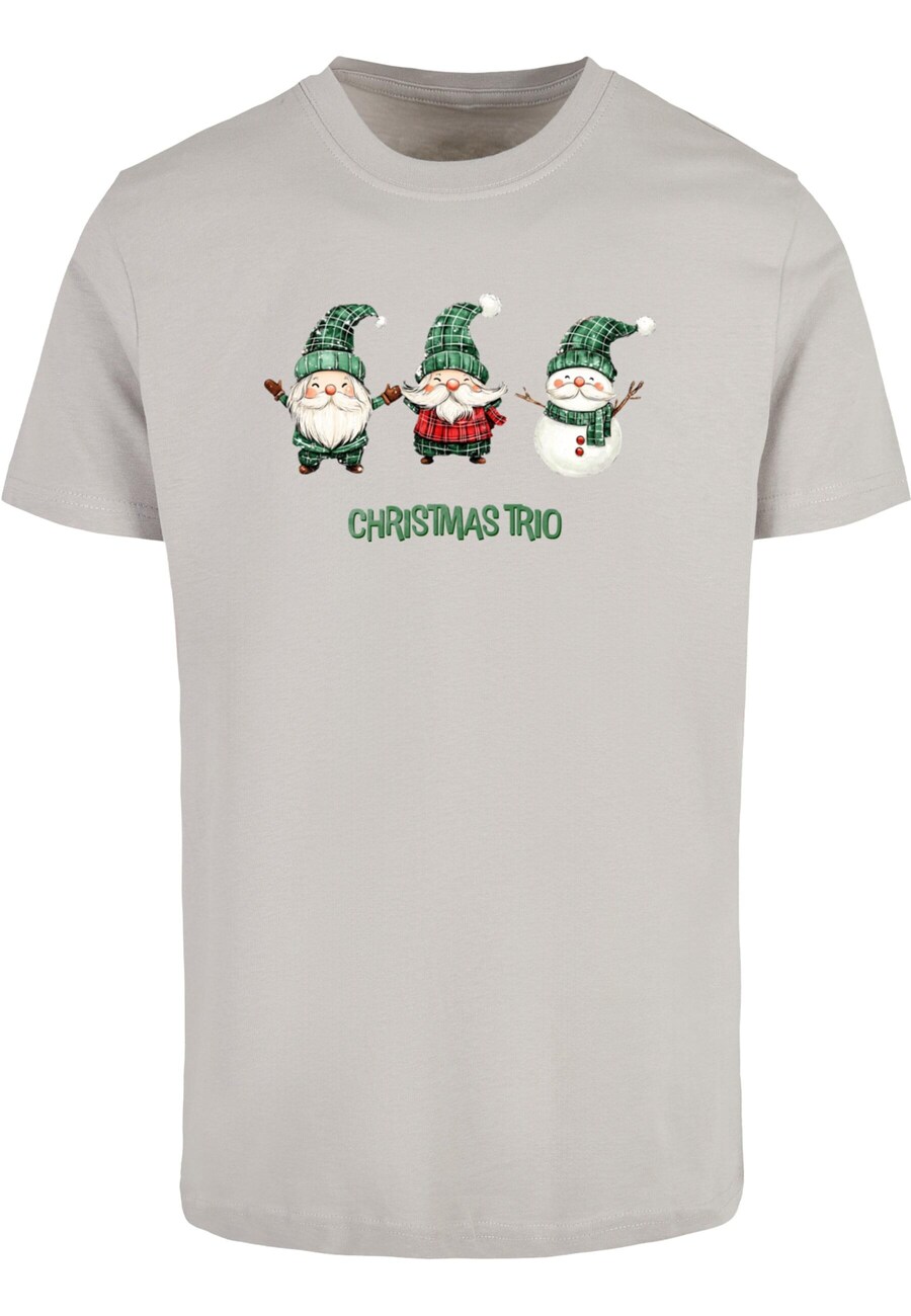 

Рубашка Merchcode Christmas Santa Trio, серый