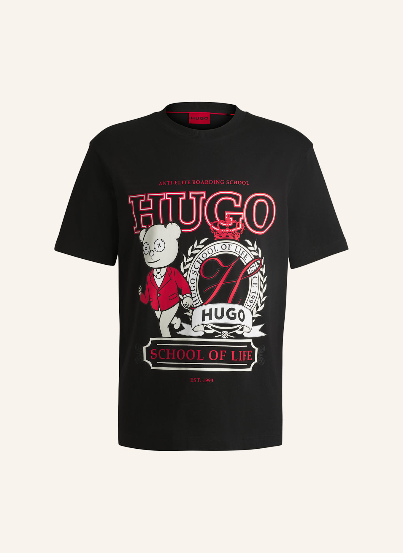 

Футболка daporoni свободного кроя Hugo, черный