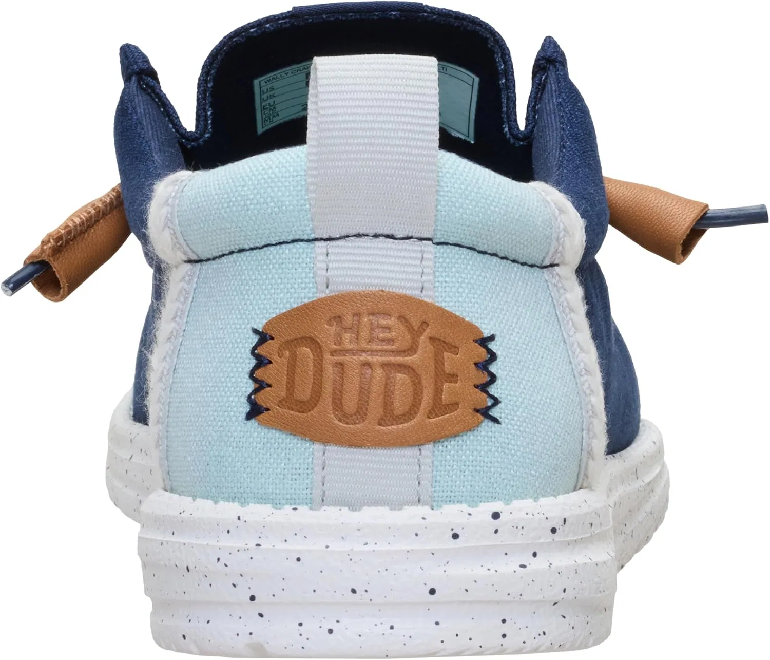 Мужские льняные туфли HEYDUDE Wally Craft, 4Ux Navy — фото 4