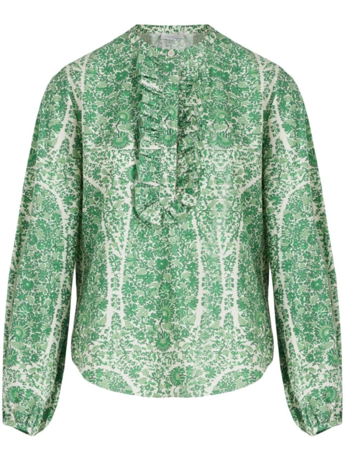 

Giambattista Valli блузка Côte d'Azur с оборками, зеленый