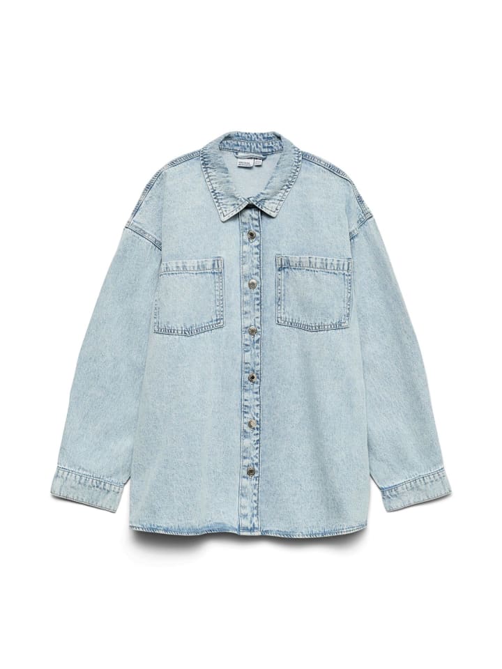 

Рубашка Vero Moda, светло-синий деним