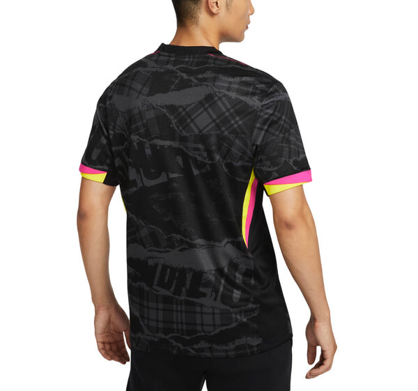 Спортивная футболка dri-fit chelsea f.c. 2024/25 stadium third football replica jersey 'black pink' Nike, мультиколор — фото 2