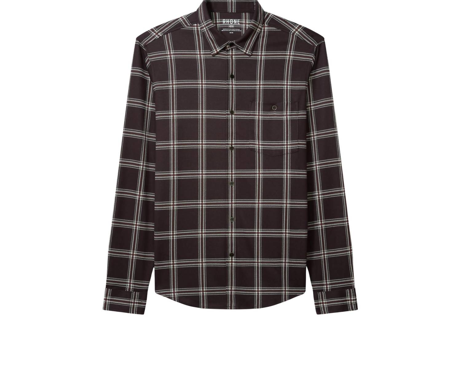 

Рубашка Hardy Flannel в цвете Dark Espresso Windowpane RHONE
