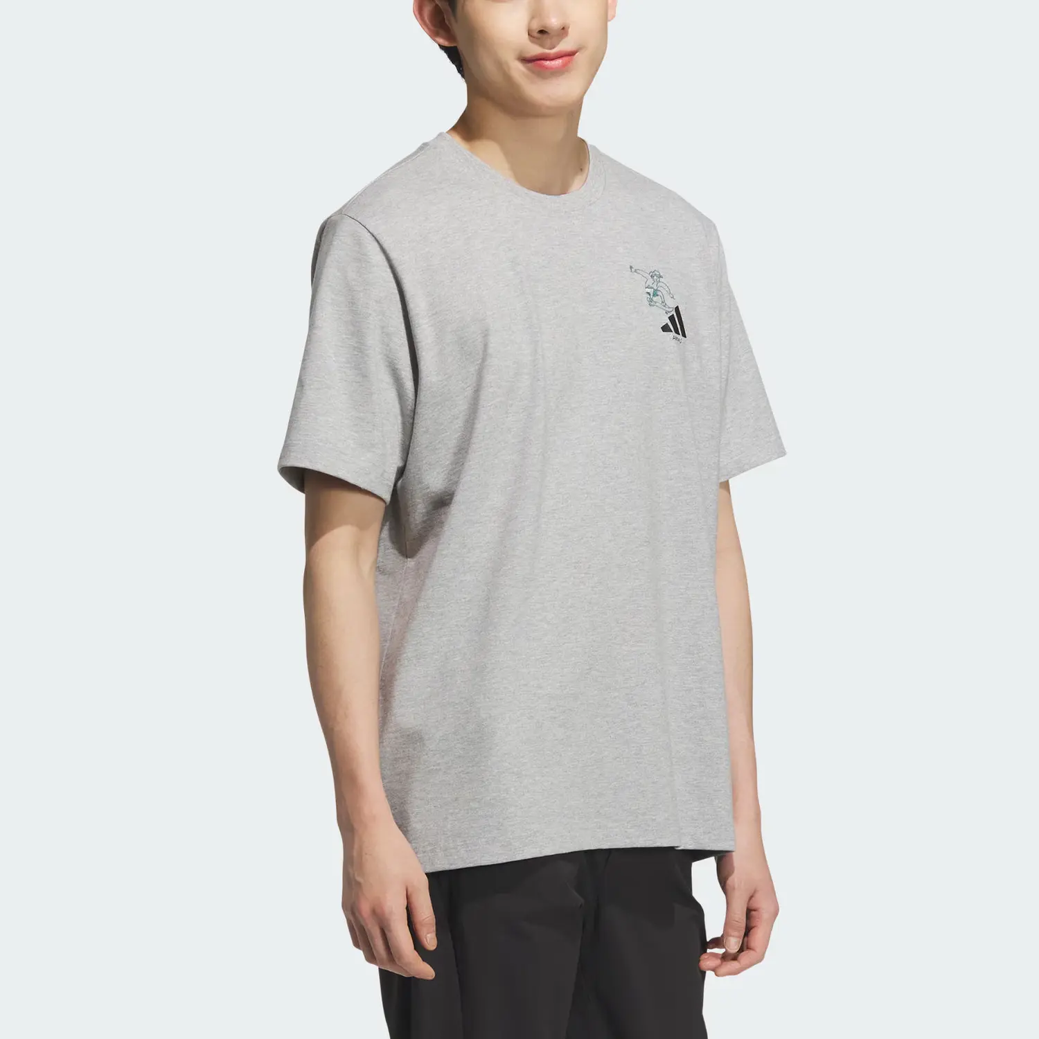 Футболка SS25 SKATEBOARD SPORTS мужская Adidas, серый — фото 4
