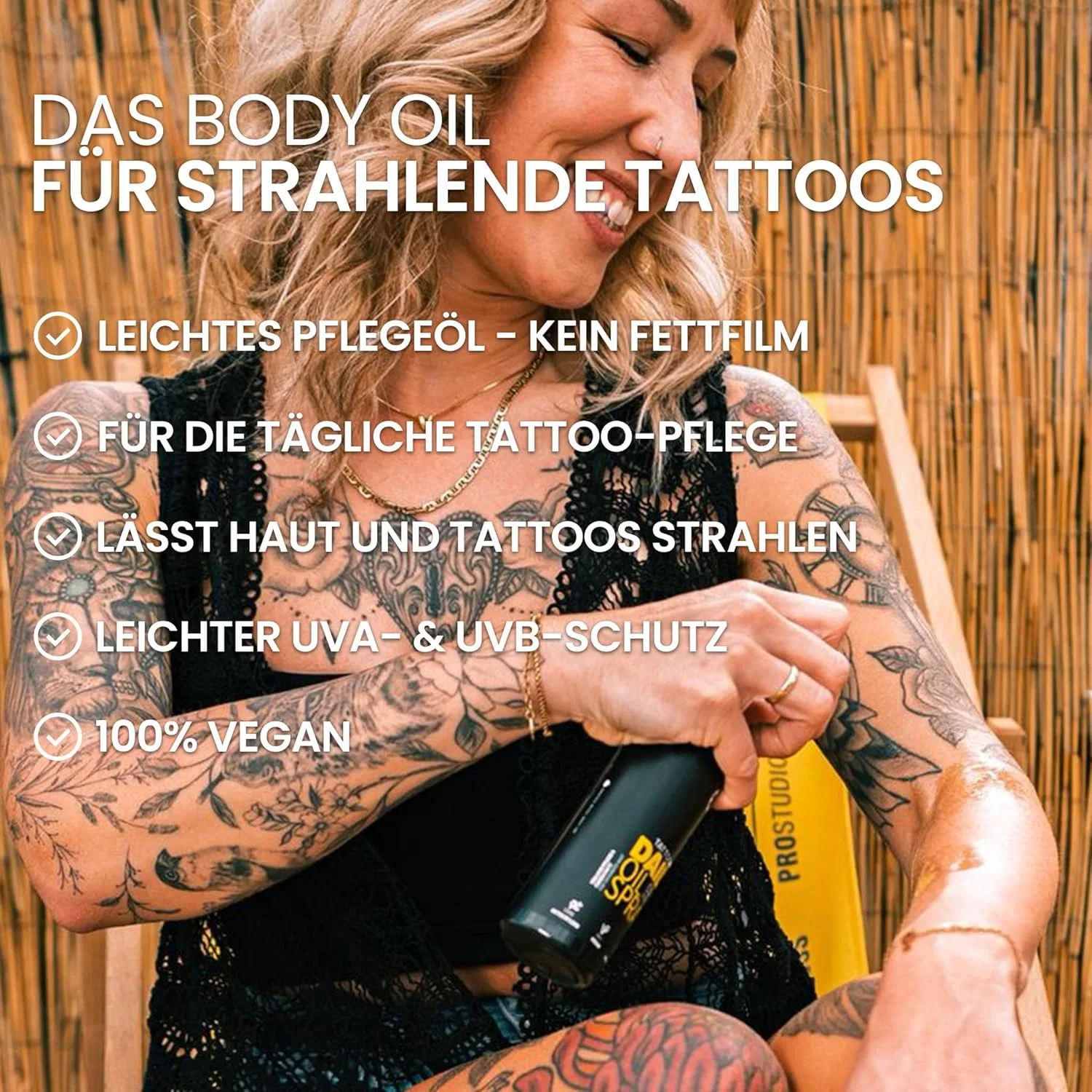 Масло-спрей TattooMed Daily Oil Spray 150 мл для ухода за татуировками Tattoomed — фото 4