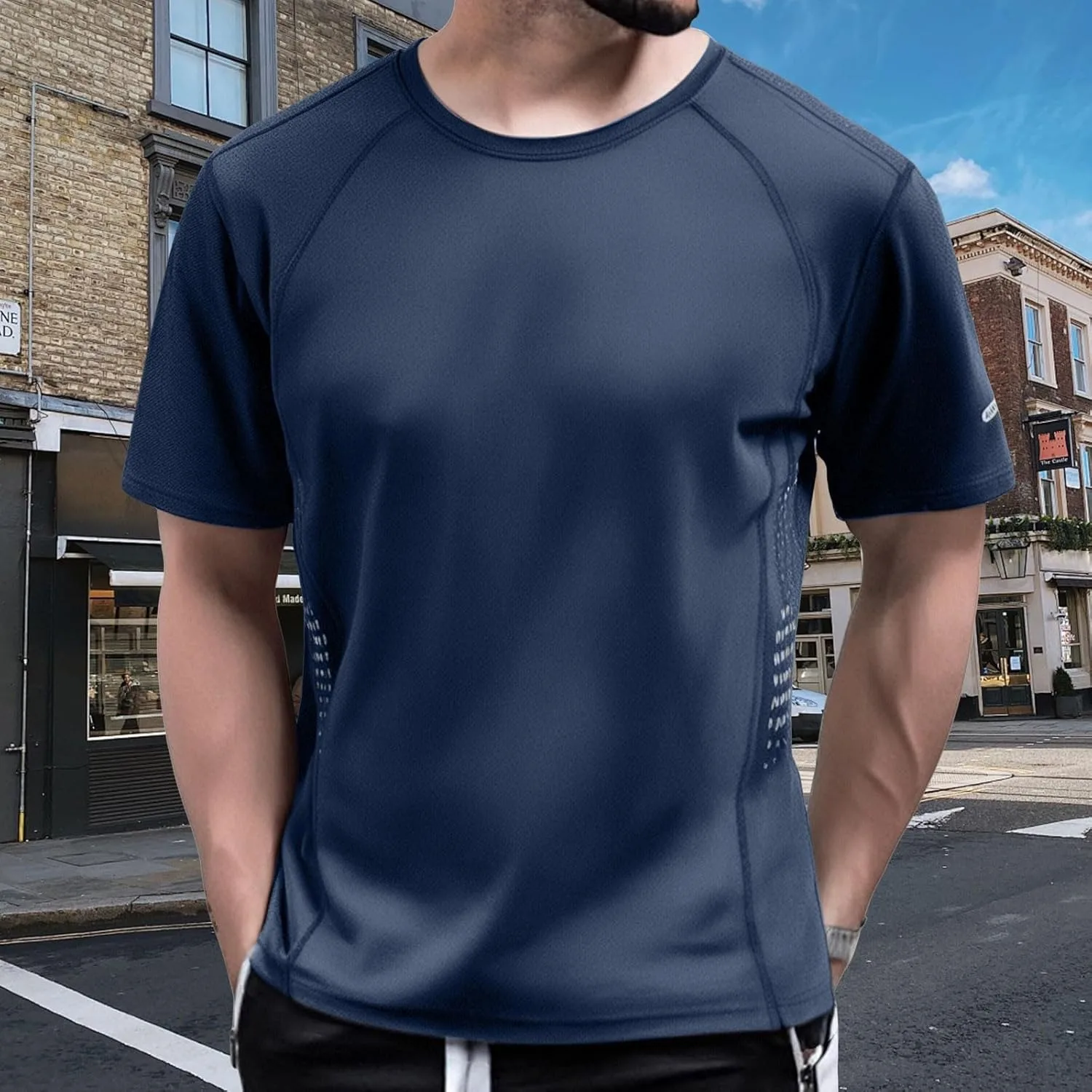 Мужская футболка с коротким рукавом Quick Dry Breathable для бега и тренировок — фото 2