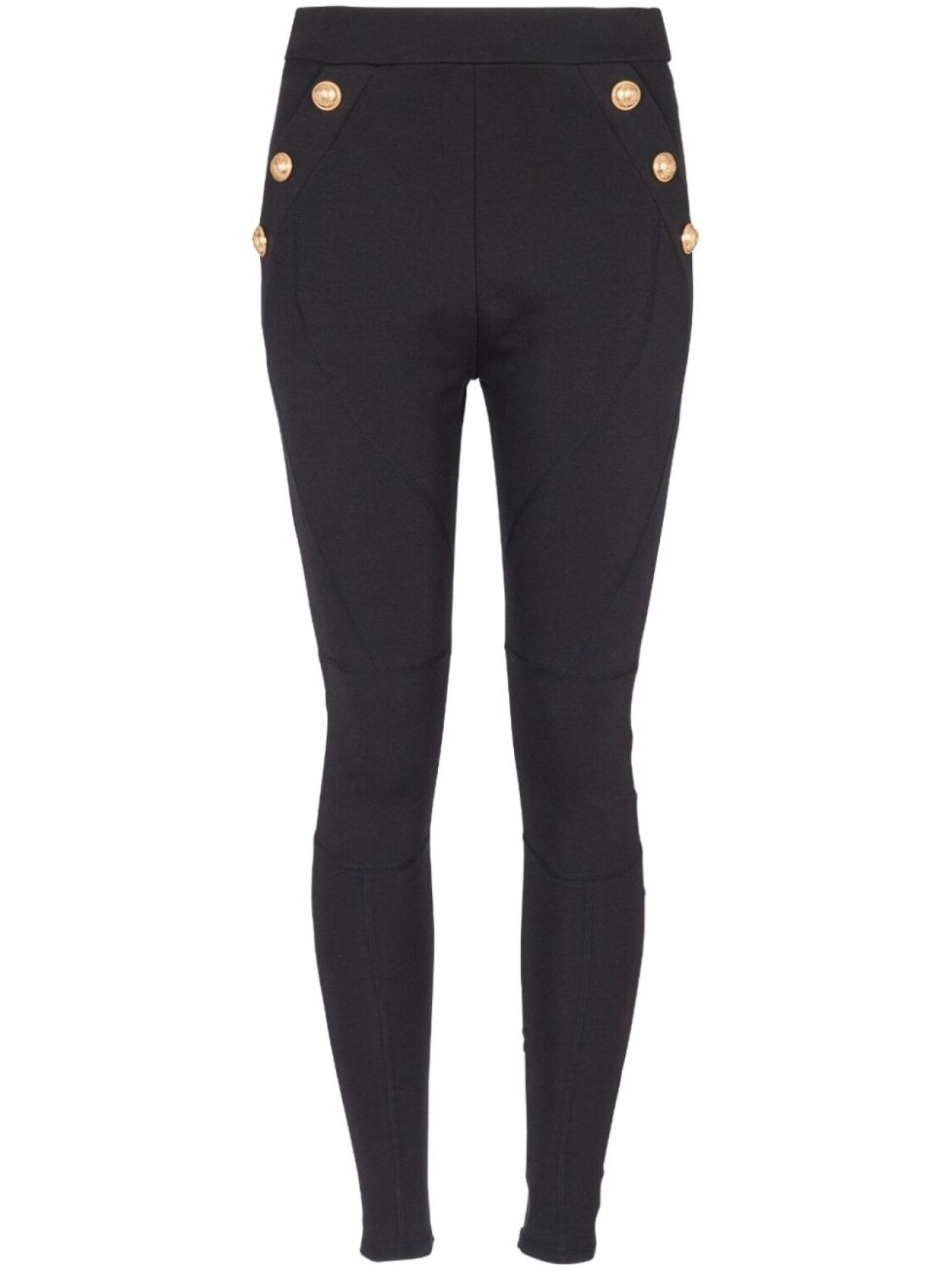 

Balmain трикотажные легинсы 6-Button, черный