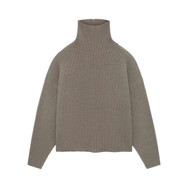 

Топ Fear of God Essentials Heavy Waffle Turtleneck, Heather Grey