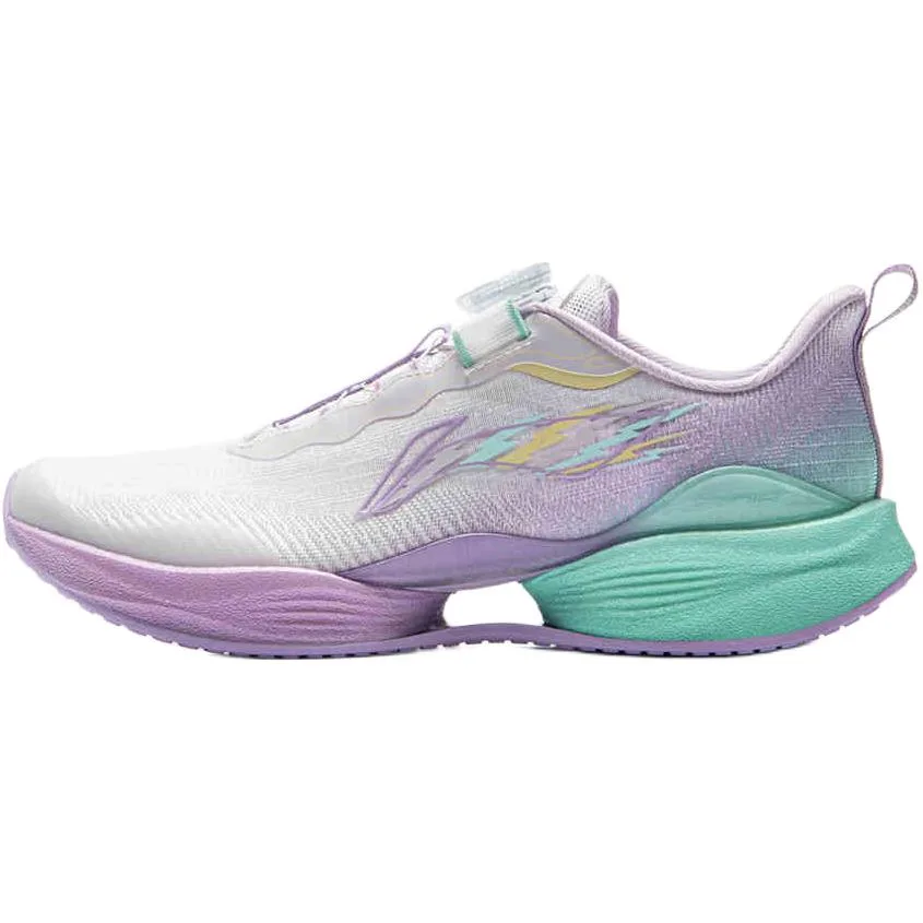 YOUNG Беговые кроссовки Li-Ning YOUNG с противоскользящей подошвой, амортизацией и дышащим верхом, низкие, для детей, белый