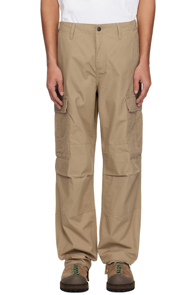 

Обычные грузовые брюки Carhartt Work In Progress, цвет leather