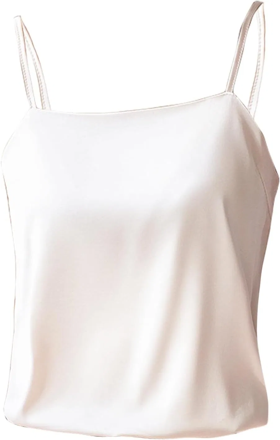 Блуза с сатиновой отделкой из коллекции White Satin, белый
