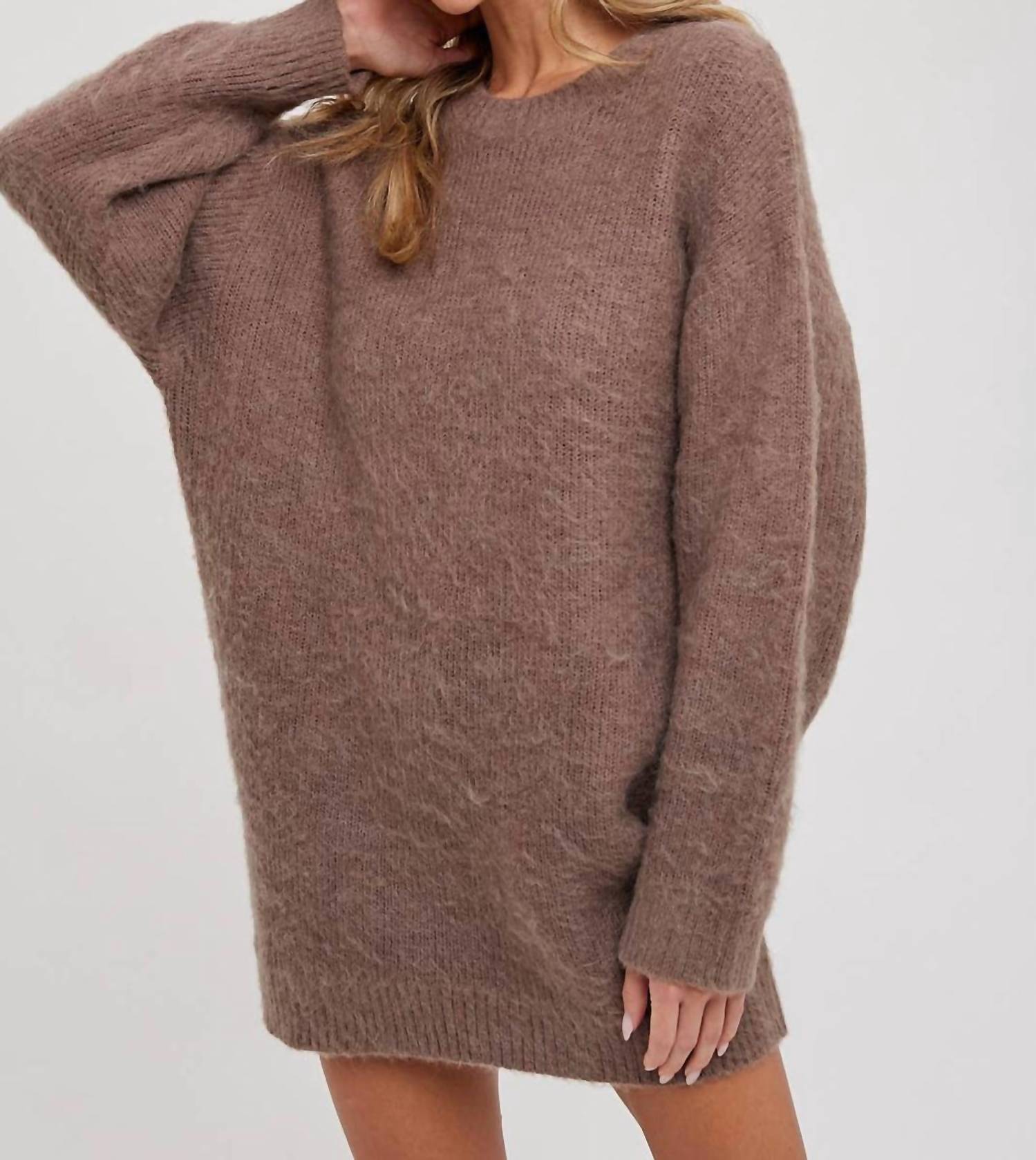 

Туника из альпаки и букли в цвете какао BluIvy, Coco