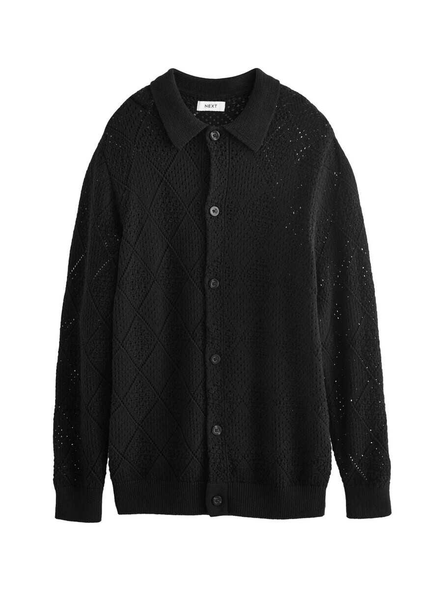 

Вязаный кардиган Next Knit Cardigan, черный