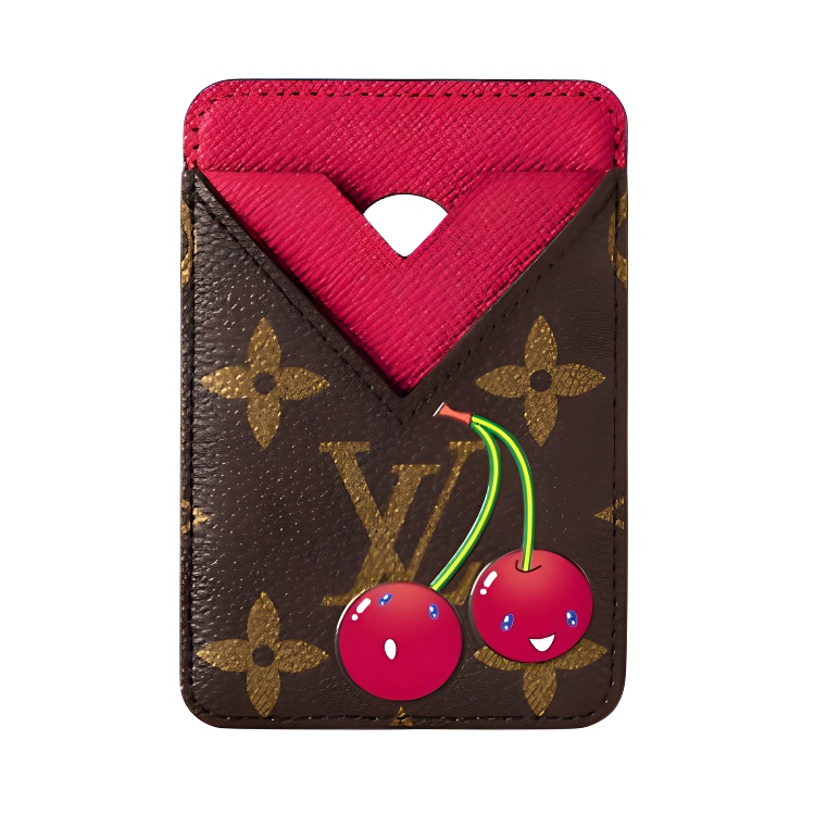 

LOUIS VUITTON Карточка Такеси Мураками с магнитной застежкой коричневого цвета