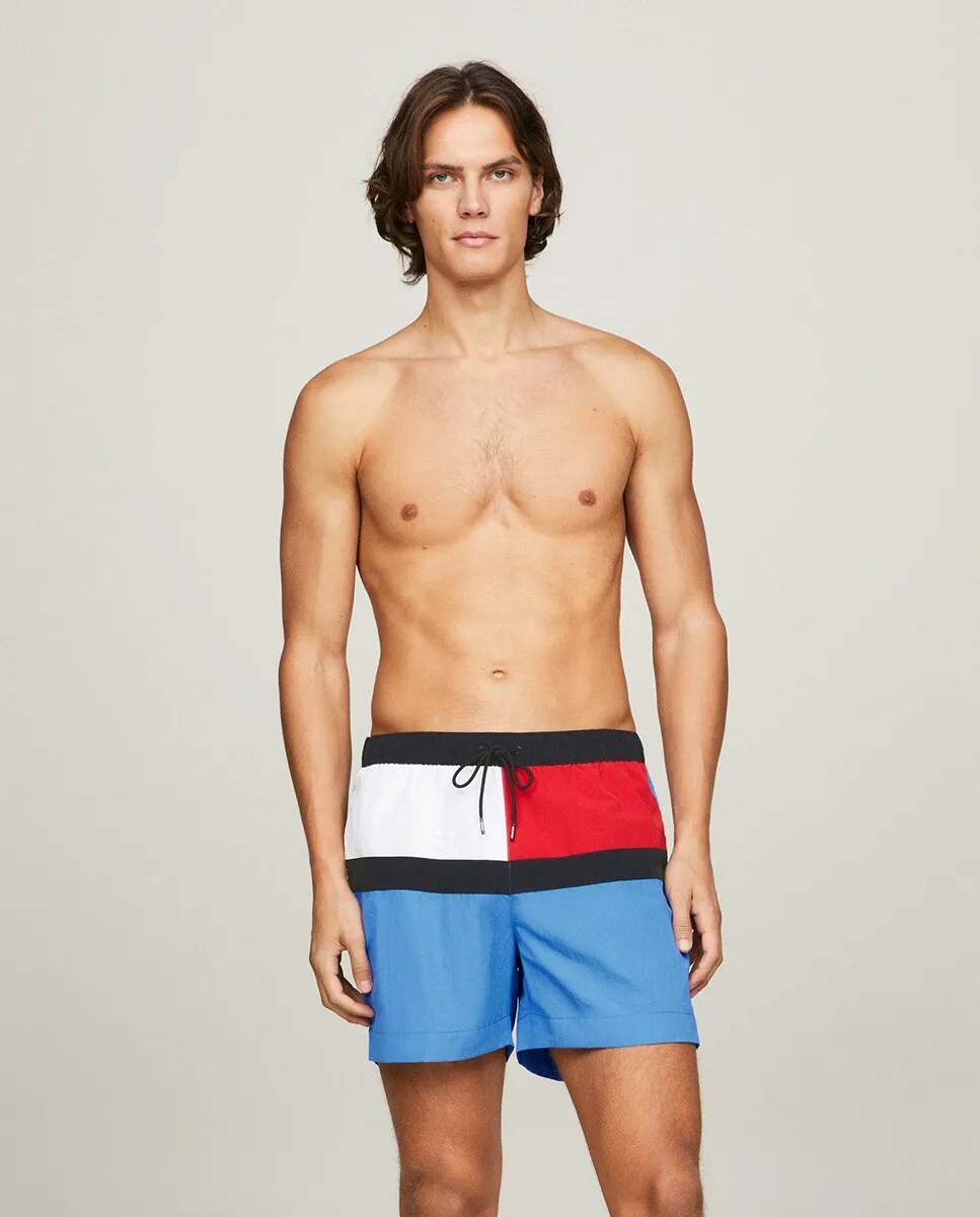 

Мужские плавки с двумя боковыми карманами и одним задним карманом Tommy Hilfiger, синий