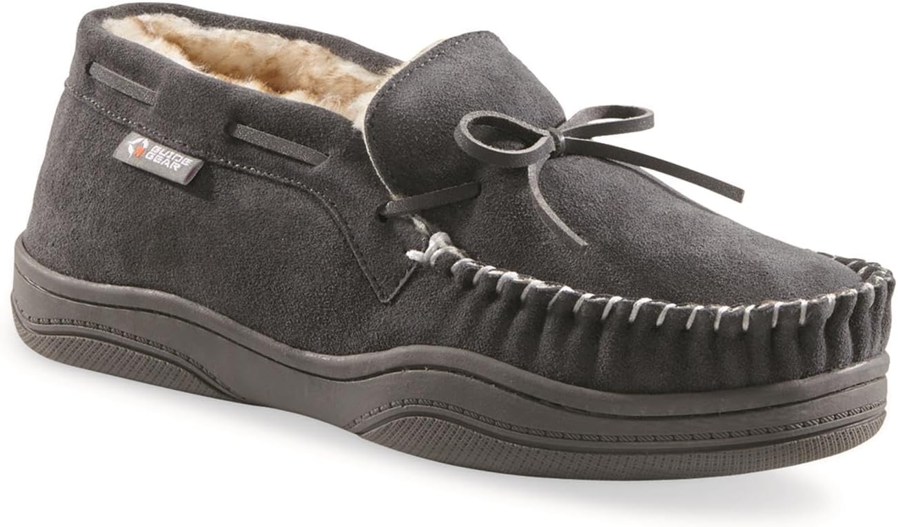 

Мужские мокасины-тапочки Guide Gear из замши, стиль Чакка, для дома и улицы, Charcoal