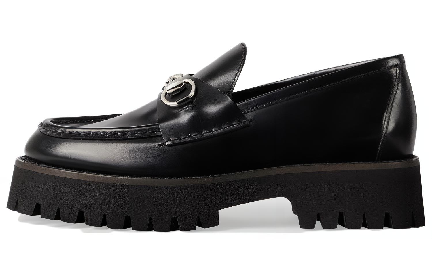 GUCCI Женские лоферы Horsebit, черные, женские