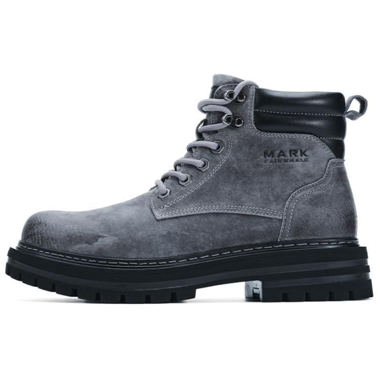 

FAIRWHALE Желтые ботинки Martin Boots 12 см, платформа, мужские, дымчато-серые