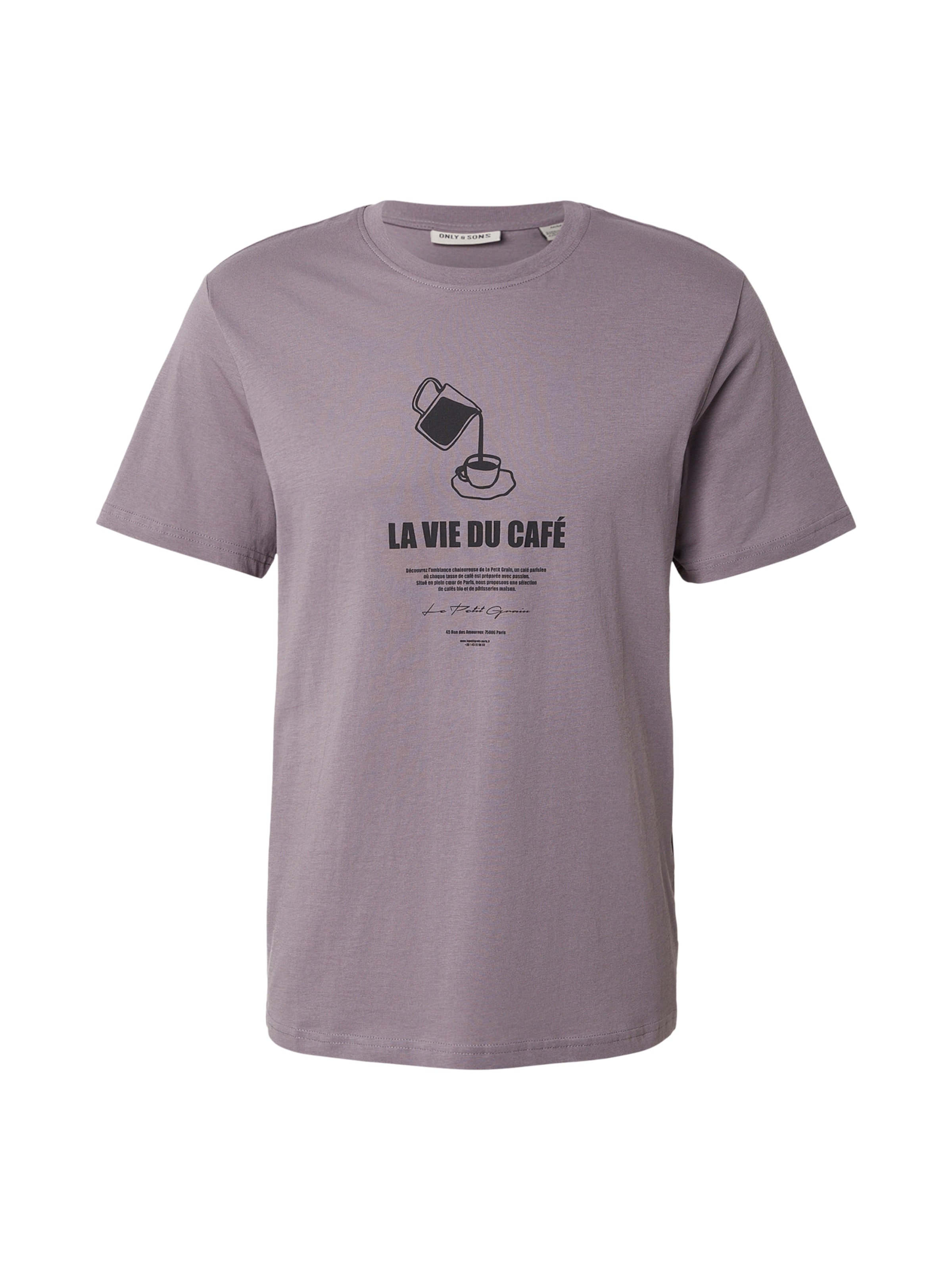 

Only & Sons Футболка 'ONSMASS PARISIEN' в цвете Mauve