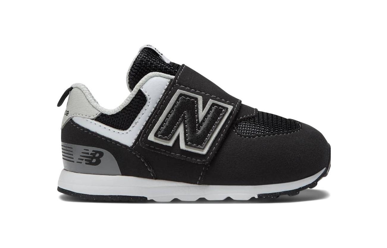 Детские кроссовки 574 с застежкой на липучке New Balance, черный — фото 3