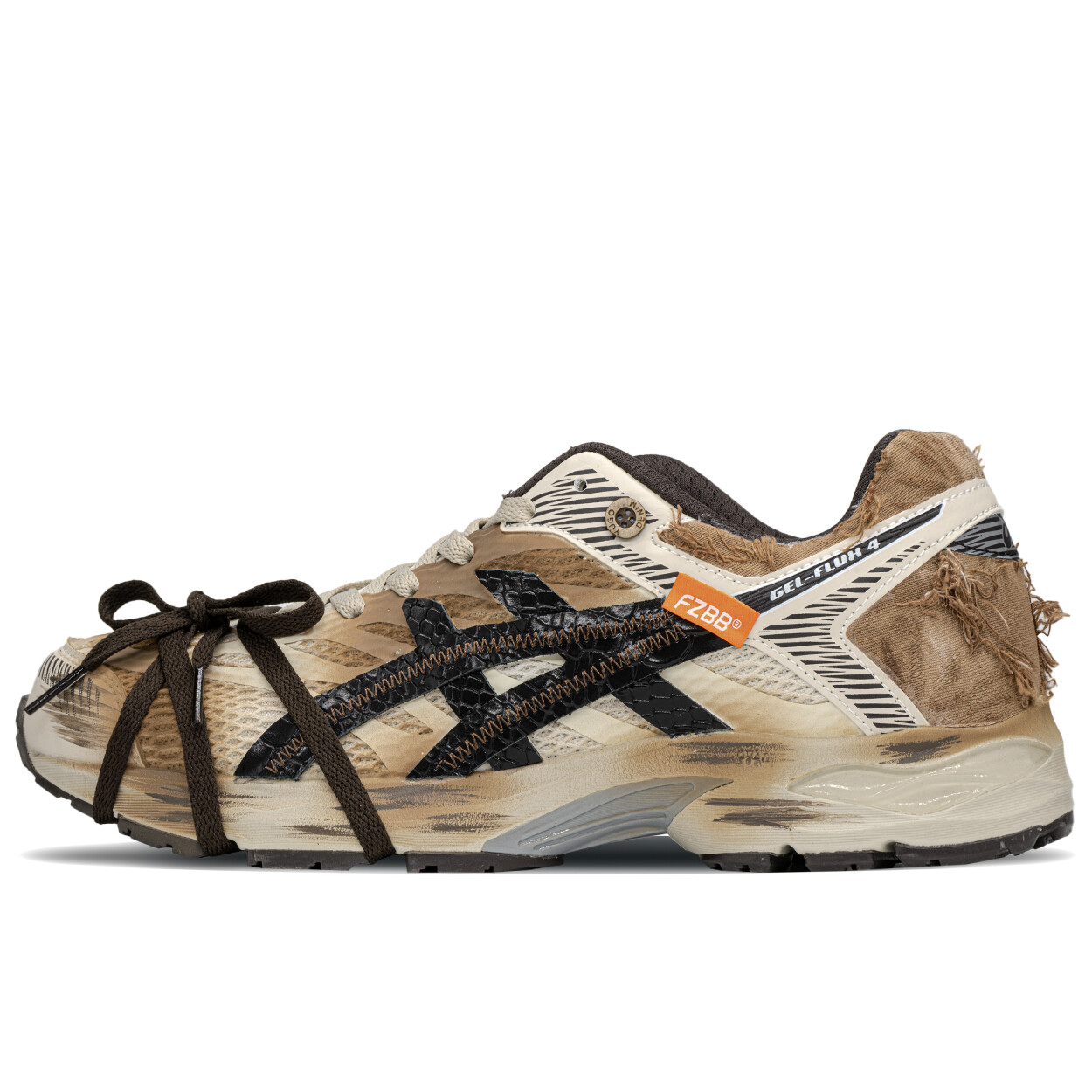 

Кроссовки мужские Gel-Flux 4 с низким верхом, черные/коричневые Asics