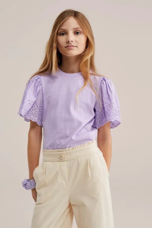 Простая футболка We Fashion, Lilac — фото 4