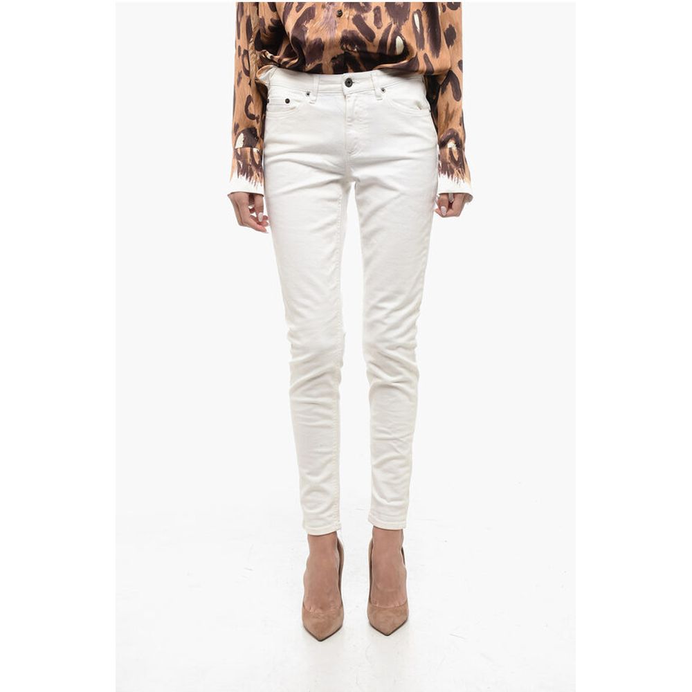 

Белые хлопковые джинсы Деним Woolrich, White