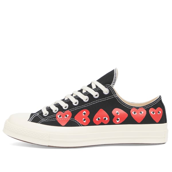 

Низкие кеды X converse multi heart Comme Des Garçons Play, черный