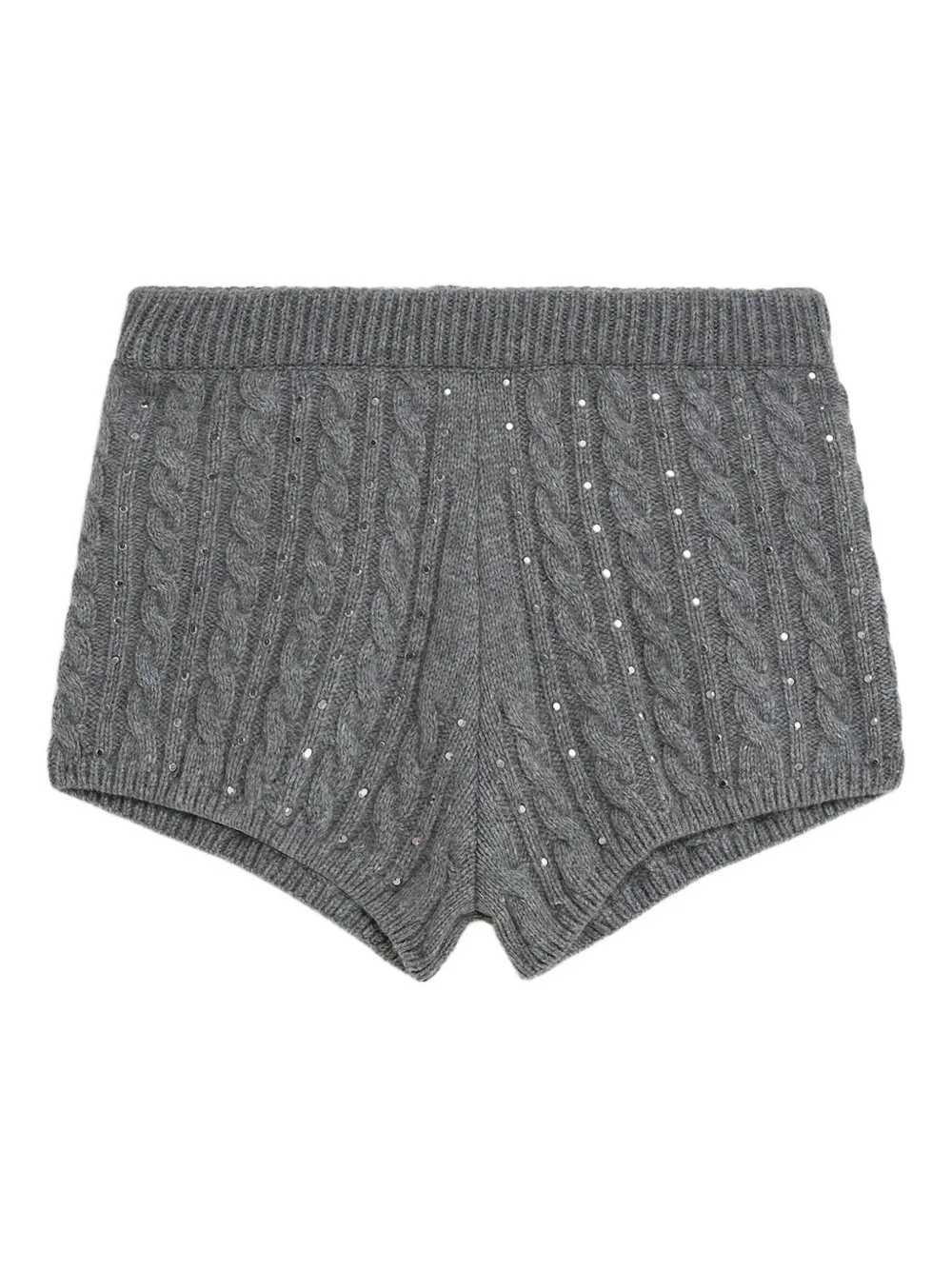

Декорированные шорты фактурной вязки A Paper Kid, серый