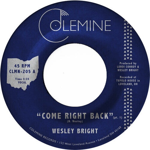

Сингл 7" Bright, Wesley: Come Right Back (Opaque Red)