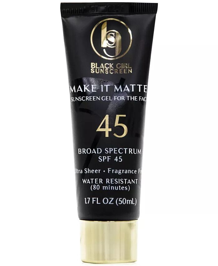 

Солнцезащитный крем Make It Matte SPF 45, 1,7 унции Black Girl Sunscreen